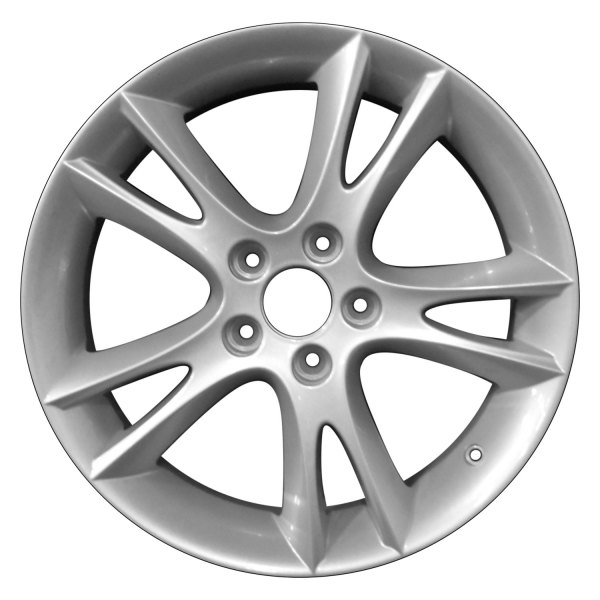 Perfection Wheel® - 17 x 7.5 Double 5-Spoke Sparkle Silver Full Face Alloy Factory Wheel (Refinished)