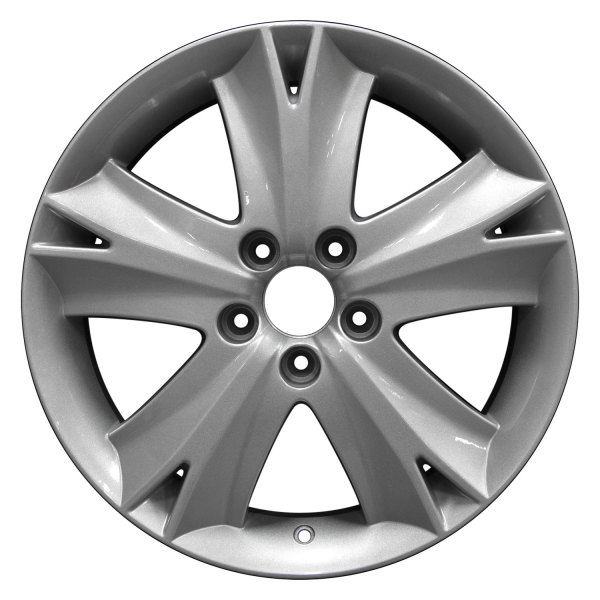 Perfection Wheel® - 17 x 7.5 Double 5-Spoke Fine Sparkle Silver Full Face Alloy Factory Wheel (Refinished)