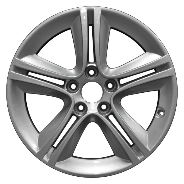 Perfection Wheel® - 17 x 7 Double 5-Spoke Sparkle Silver Alloy Factory Wheel (Refinished)