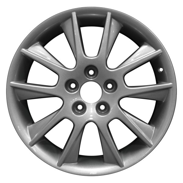 Perfection Wheel® - 18 x 7.5 5 V-Spoke Sparkle Silver Full Face Alloy Factory Wheel (Refinished)