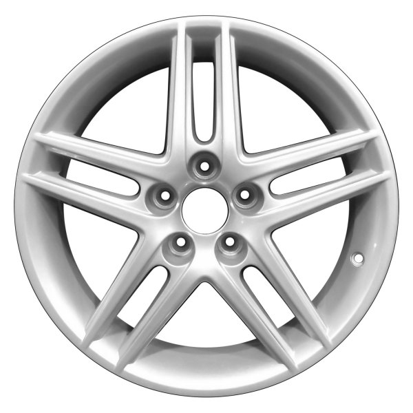 Perfection Wheel® - 17 x 7.5 Double 5-Spoke Sparkle Silver Alloy Factory Wheel (Refinished)