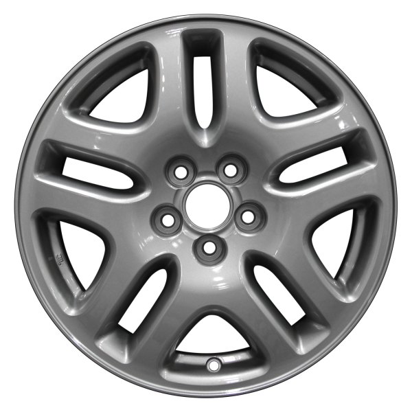 Perfection Wheel® - 16 x 6.5 Double 5-Spoke Light Blueish Metallic Silver Full Face Alloy Factory Wheel (Refinished)