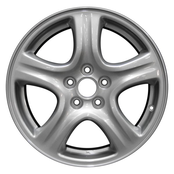 Perfection Wheel® - 16 x 6.5 5-Spoke Medium Sparkle Silver Full Face Alloy Factory Wheel (Refinished)