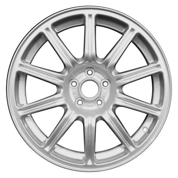 Perfection Wheel® - 17 x 7.5 10 I-Spoke Bright Fine Silver Full Face Alloy Factory Wheel (Refinished)