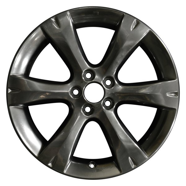 Perfection Wheel® - 17 x 7 6 I-Spoke Hyper Bright Smoked Silver Full Face Alloy Factory Wheel (Refinished)