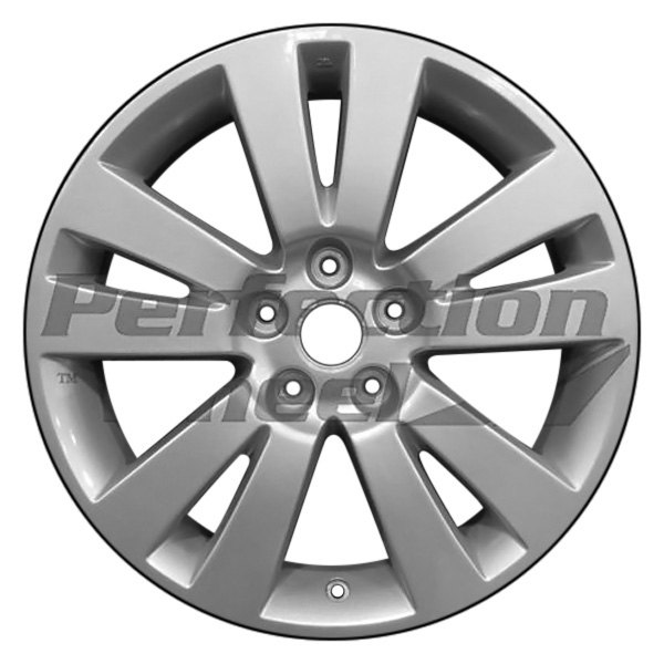 Perfection Wheel® - 18 x 8 5 V-Spoke Sparkle Silver Alloy Factory Wheel (Refinished)