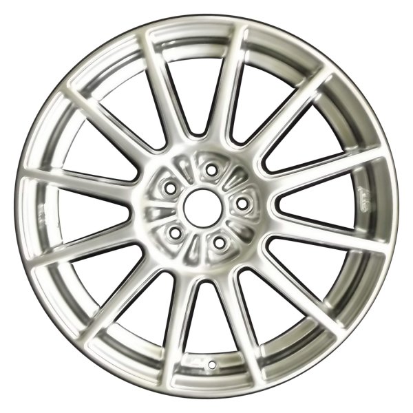 Perfection Wheel® - 17 x 7 12 I-Spoke Hyper Bright Smoked Silver Full Face Alloy Factory Wheel (Refinished)