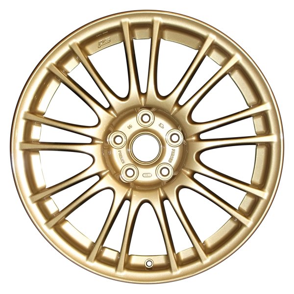 Perfection Wheel® - 18 x 8.5 9 Double I-Spoke Fine Sparkle Gold Full Face Alloy Factory Wheel (Refinished)