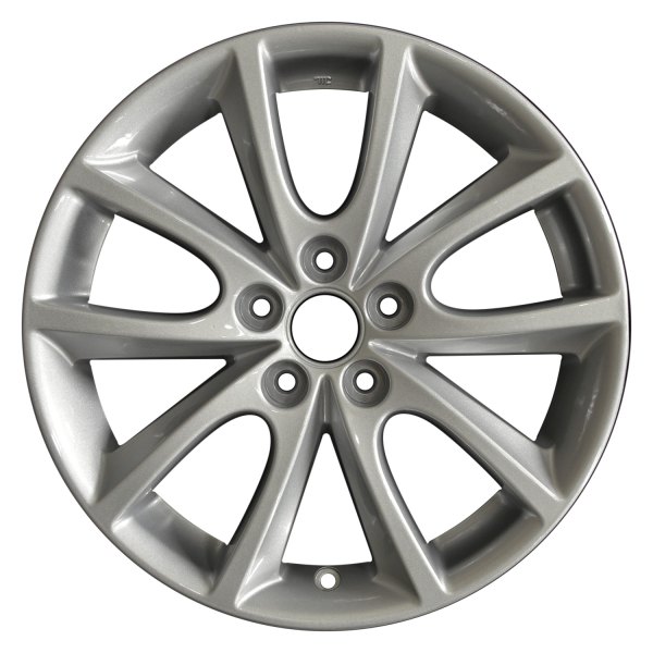Perfection Wheel® - 16 x 6.5 5 V-Spoke Bright Sparkle Silver Full Face Alloy Factory Wheel (Refinished)
