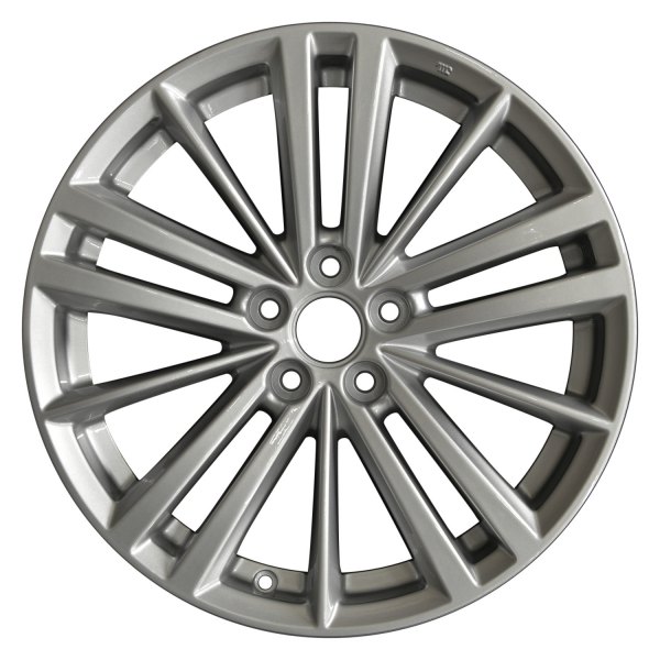 Perfection Wheel® - 17 x 7 5 W-Spoke Bright Medium Silver Full Face Alloy Factory Wheel (Refinished)