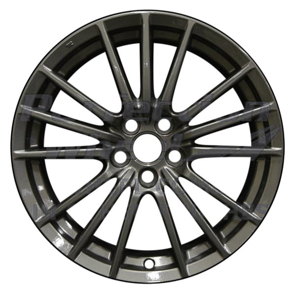 Perfection Wheel® - 17 x 8 5 W-Spoke Dark Fine Metallic Charcoal Full Face Alloy Factory Wheel (Refinished)