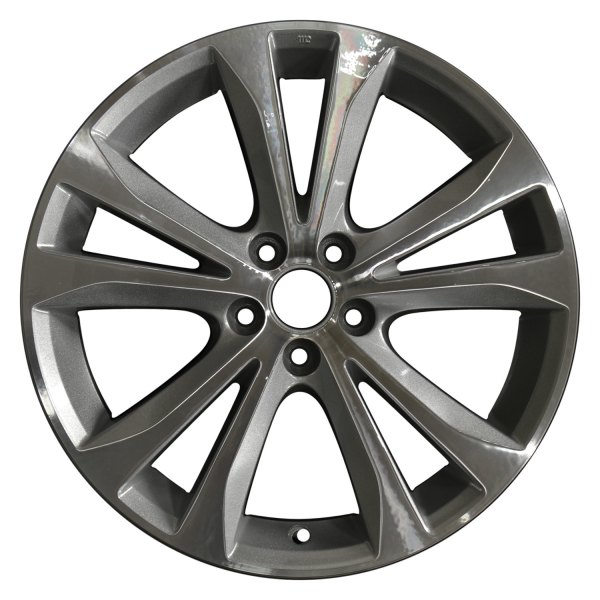 Perfection Wheel® - 17 x 7.5 5 V-Spoke Sparkle Silver Machined Alloy Factory Wheel (Refinished)