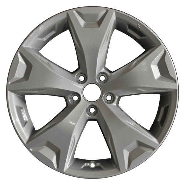Perfection Wheel® - 17 x 7 5-Spoke Bright Sparkle Silver Full Face Alloy Factory Wheel (Refinished)