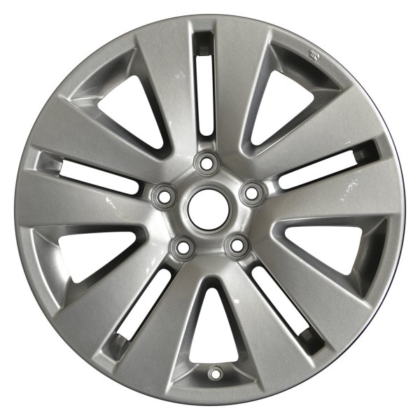 Perfection Wheel® - 17 x 7 5 V-Spoke Sparkle Silver Full Face Alloy Factory Wheel (Refinished)