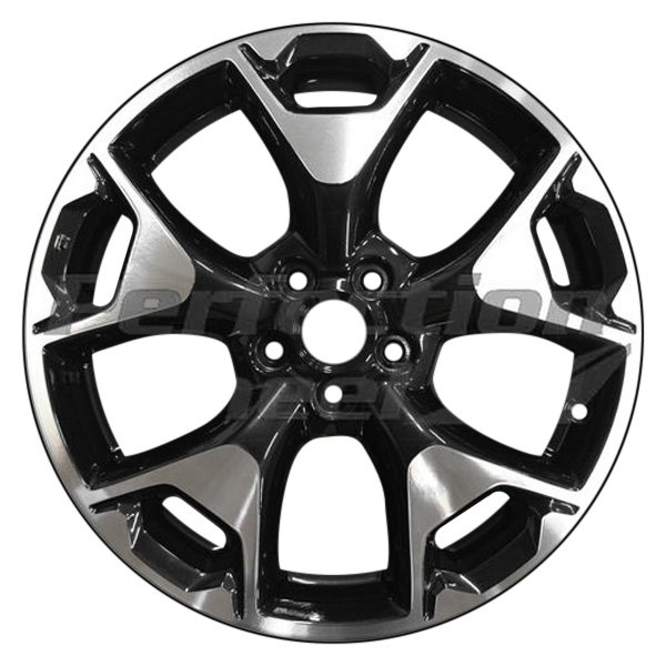 Perfection Wheel® - 17 x 7 5 Y-Spoke Dark Metallic Black Machined PIB Alloy Factory Wheel (Refinished)