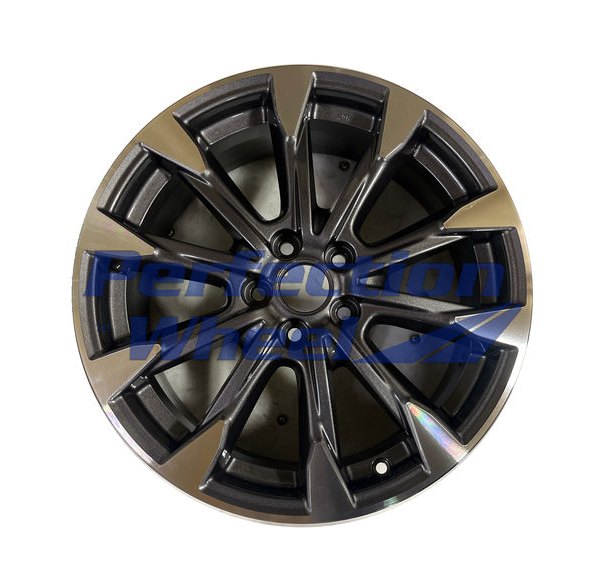 Perfection Wheel® - 17 x 7 10 I-Spoke Dark Charcoal Flange Cut Alloy Factory Wheel (Refinished)