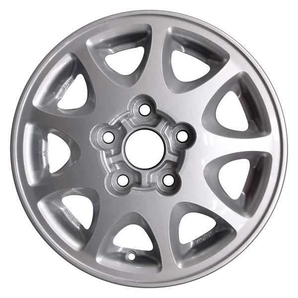 Perfection Wheel® - 14 x 5.5 9-Slot Bright Sparkle Silver Machine Before Painting Alloy Factory Wheel (Refinished)