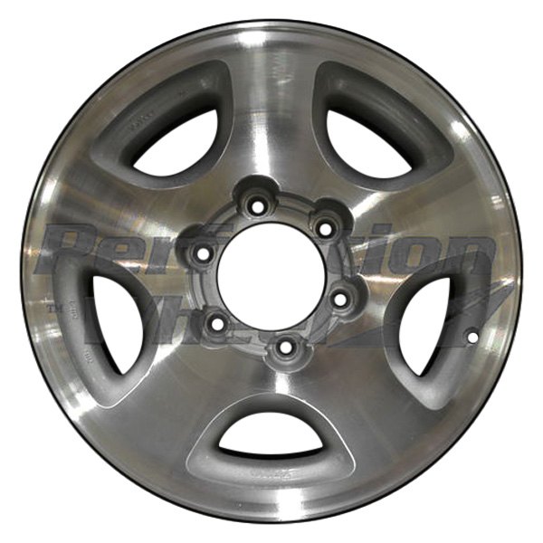 Perfection Wheel® - 16 x 8 5-Spoke Medium Sparkle Silver Machine Texture Alloy Factory Wheel (Refinished)