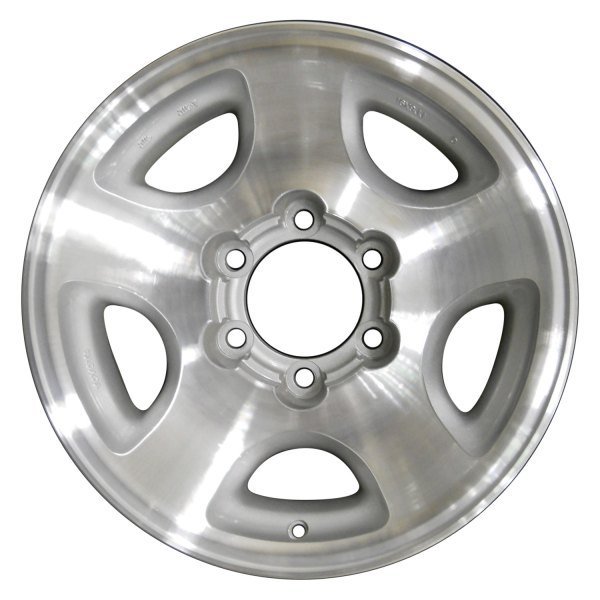 Perfection Wheel® - 16 x 8 5-Spoke Medium Sparkle Silver Machine Texture Alloy Factory Wheel (Refinished)