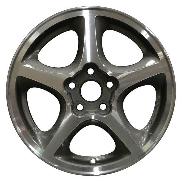 Perfection Wheel® - 15 x 7 5-Spoke Dark Tan Metallic Machine Texture Alloy Factory Wheel (Refinished)