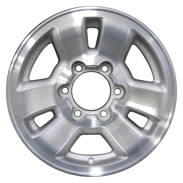 Perfection Wheel® - 15 x 7 3 V-Spoke Medium Sparkle Silver Machine Texture Alloy Factory Wheel (Refinished)