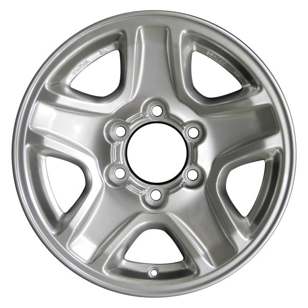 Perfection Wheel® - 16 x 7 5-Spoke Hyper Bright Mirror Silver Full Face Alloy Factory Wheel (Refinished)