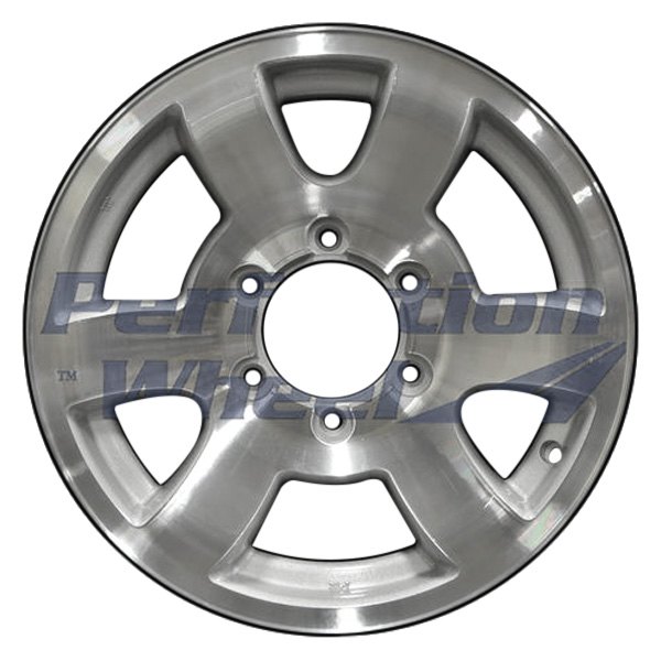 Perfection Wheel® - 16 x 7 3 V-Spoke Medium Sparkle Silver Machine Texture Alloy Factory Wheel (Refinished)