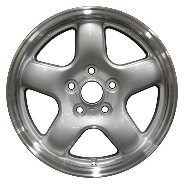 Perfection Wheel® - 16 x 6.5 5-Spoke Bright Medium Silver Flange Cut Alloy Factory Wheel (Refinished)