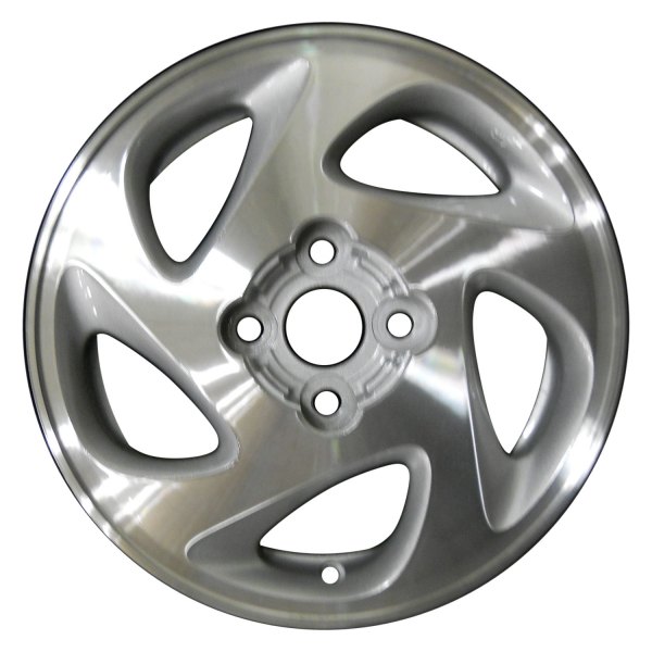 Perfection Wheel® - 14 x 5.5 5-Slot Bright Medium Sparkle Silver Machine Texture Alloy Factory Wheel (Refinished)