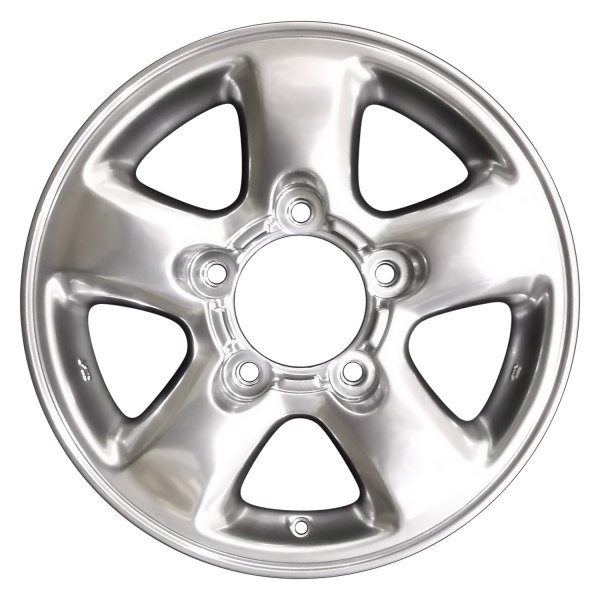 Perfection Wheel® - 16 x 8 5-Spoke Hyper Bright Smoked Silver Full Face Alloy Factory Wheel (Refinished)