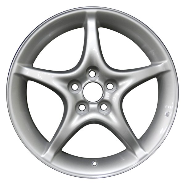Perfection Wheel® - 16 x 6.5 5-Spoke Bright Fine Silver Full Face Alloy Factory Wheel (Refinished)