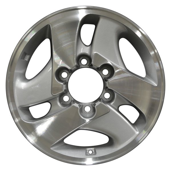 Perfection Wheel® - 16 x 7 3 V-Spoke Metallic Silver Machine Texture Alloy Factory Wheel (Refinished)