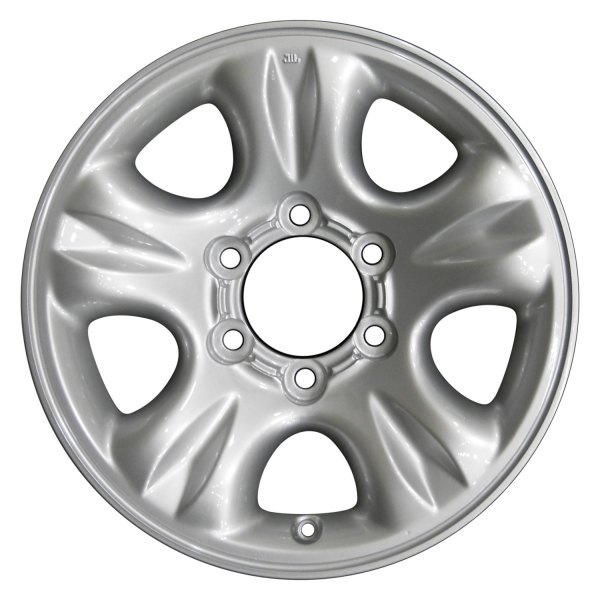 Perfection Wheel® - 16 x 7 5-Slot Bright Fine Silver Full Face Alloy Factory Wheel (Refinished)