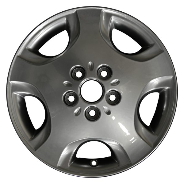 Perfection Wheel® - 16 x 6 5-Slot Hyper Bright Smoked Silver Full Face Alloy Factory Wheel (Refinished)
