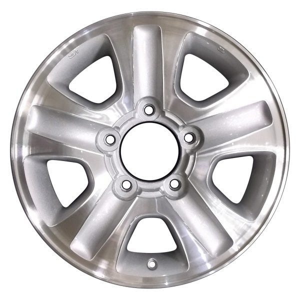 Perfection Wheel® - 17 x 8 5-Spoke Medium Sparkle Silver Machine Texture Alloy Factory Wheel (Refinished)