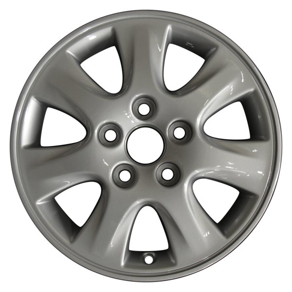 Perfection Wheel® - 15 x 6.5 7 I-Spoke Bright Medium Silver Full Face Alloy Factory Wheel (Refinished)