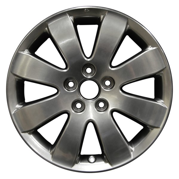 Perfection Wheel® - 17 x 7 8 I-Spoke Hyper Bright Smoked Silver Full Face Alloy Factory Wheel (Refinished)