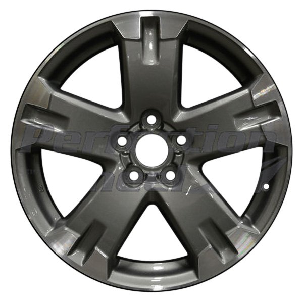 Perfection Wheel® - 18 x 7.5 5-Spoke Medium Metallic Charcoal Flange Cut Alloy Factory Wheel (Refinished)