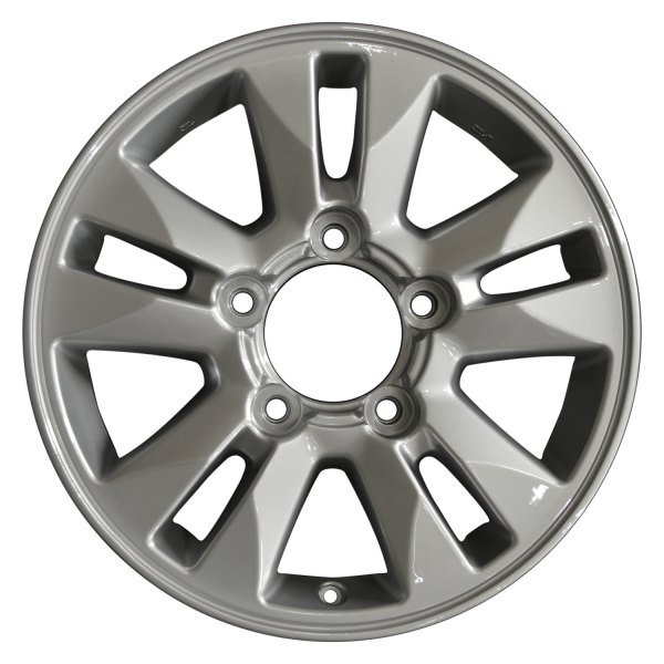 Perfection Wheel® - 17 x 8 5 V-Spoke Bright Medium Silver Full Face Alloy Factory Wheel (Refinished)
