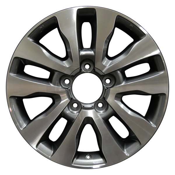 Perfection Wheel® - 20 x 8 5 V-Spoke Medium Metallic Charcoal Machined Alloy Factory Wheel (Refinished)