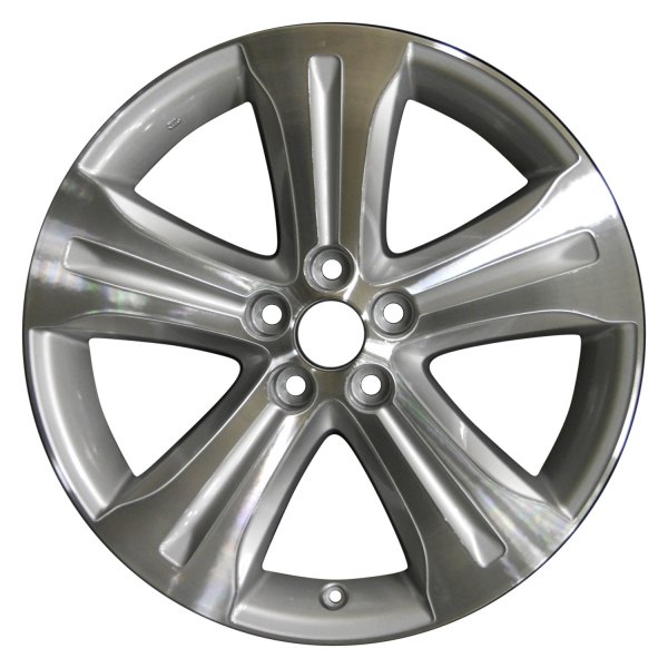 Perfection Wheel® - 19 x 7.5 5-Spoke Bright Fine Silver Machined Alloy Factory Wheel (Refinished)