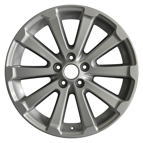 Perfection Wheel® - 19 x 7.5 10 I-Spoke Bright Fine Silver Full Face Alloy Factory Wheel (Refinished)