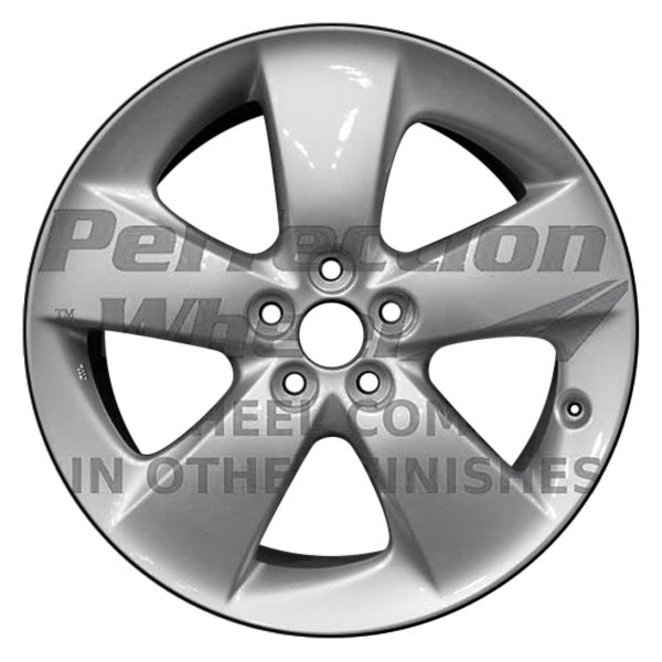 Perfection Wheel® - 17 x 7 5-Spoke Hyper Bright Smoked Silver Full Face Bright Alloy Factory Wheel (Refinished)