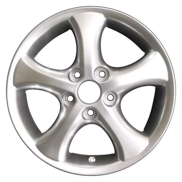Perfection Wheel® - 16 x 6.5 5-Spoke Hyper Bright Mirror Silver Full Face Alloy Factory Wheel (Refinished)