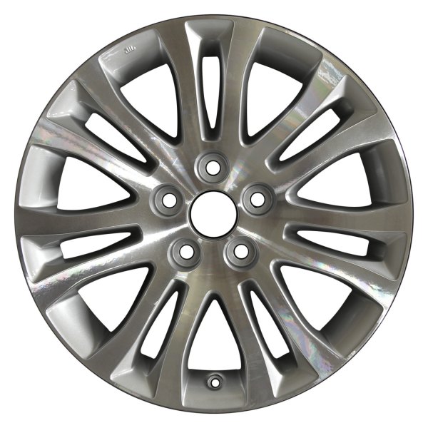 Perfection Wheel® - 17 x 7 7 Double I-Spoke Medium Silver Machined Bright Alloy Factory Wheel (Refinished)