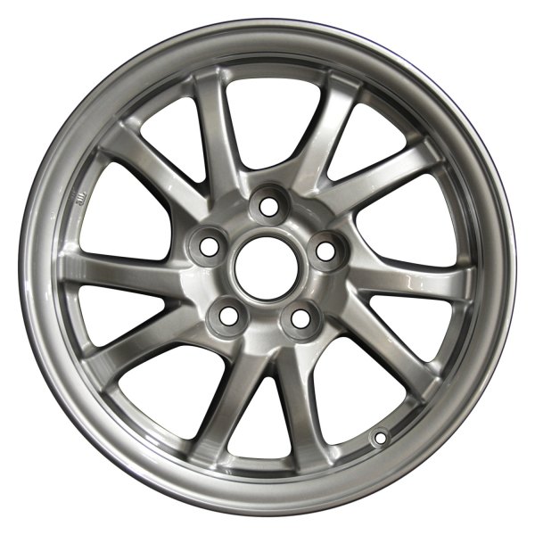 Perfection Wheel® - 16 x 6.5 5 V-Spoke Fine Bright Silver Full Face Alloy Factory Wheel (Refinished)