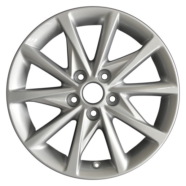 Perfection Wheel® - 17 x 7 10 I-Spoke Bright Medium Silver Full Face Alloy Factory Wheel (Refinished)