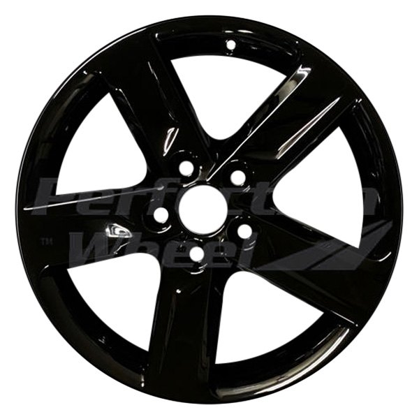 Perfection Wheel® - 17 x 7 5-Spoke Gloss Black Full Face PIB Alloy Factory Wheel (Refinished)