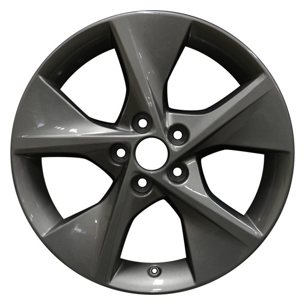 Perfection Wheel® - 18 x 7.5 5 Turbine-Spoke Medium Metallic Charcoal Full Face Alloy Factory Wheel (Refinished)