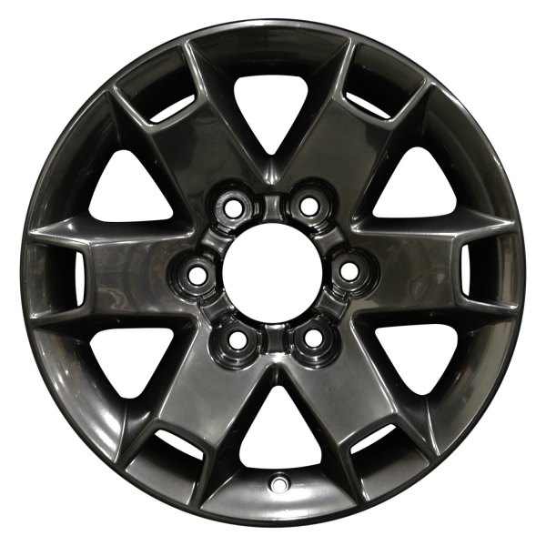 Perfection Wheel® - 16 x 7 6 Double I-Spoke Hyper Dark Smoked Silver Full Face Alloy Factory Wheel (Refinished)